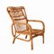 Mid-Century French Riviera Rattan and Bamboo Armchair, Italy, 1960s, Image 4