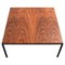 Mid-Century Italian Square Wood and Iron Coffee Table, 1960s, Image 1