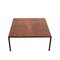 Mid-Century Italian Square Wood and Iron Coffee Table, 1960s 2