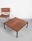 Mid-Century Italian Square Wood and Iron Coffee Table, 1960s, Image 11