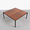 Mid-Century Italian Square Wood and Iron Coffee Table, 1960s 7