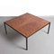 Tavolino da caffè quadrato Mid-Century in legno e ferro, Italia, anni '60, Immagine 4
