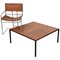 Mid-Century Italian Square Wood and Iron Coffee Table, 1960s, Image 10