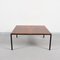 Mid-Century Italian Square Wood and Iron Coffee Table, 1960s 9
