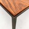 Tavolino da caffè quadrato Mid-Century in legno e ferro, Italia, anni '60, Immagine 16