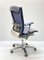 Aluminium and Italian Blue Leather Life Office Chair by Formway Design for Knoll, Image 7