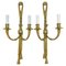 19th Century Louis XVI Style Knot and Tassel Candle Wall Lights, Set of 2 1