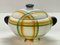 Italian Futurist Airbrushed Ceramic Soup Bowl by Angelo Simonetto, 1930s 8