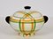 Italian Futurist Airbrushed Ceramic Soup Bowl by Angelo Simonetto, 1930s, Image 3