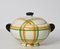 Italian Futurist Airbrushed Ceramic Soup Bowl by Angelo Simonetto, 1930s 5
