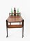 Mid-Century Serving Cart with Teak and Enameled Metal Bottle Holder, Image 10