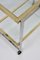 Minimalist Italian Brass and Chrome Bar Service Trolley, 1970s, Image 13