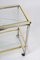 Minimalist Italian Brass and Chrome Bar Service Trolley, 1970s, Image 11