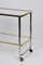 Minimalist Italian Brass and Chrome Bar Service Trolley, 1970s 10