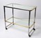 Minimalist Italian Brass and Chrome Bar Service Trolley, 1970s 9