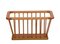 Mid-Century Danish Modern Solid Oak Rectangular Magazine Rack, 1970s, Image 4