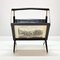 Mid-Century Italian Wood & Brass Foldable Magazine Rack by Cesare Lacca for Arredoluce, 1950s 14