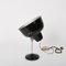 Lámpara de escritorio ajustable italiana industrial de metal esmaltado en negro, años 40, Imagen 5