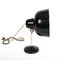 Italian Industrial Black Enameled Metal Adjustable Desk Lamp, 1940s, Image 7