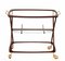 Mid-Century Italian Brass and Wood Oval Serivng Bar Cart by Cesare Lacca, 1950s, Image 10