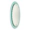 Mid-Century Italian Carved Oval Mirror from Cristal Arte, Italy, 1960s 12