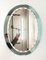 Mid-Century Italian Carved Oval Mirror from Cristal Arte, Italy, 1960s 10