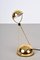Mid-Century Italian Gold-Plated Metal Meridiana Table Lamp by Paolo Francesco Piva for Stefano Cevoli, 1980s 10