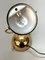 Vergoldete italienische Mid-Century Meridiana Tischlampe aus Metall von Paolo Francesco Piva für Stefano Cevoli, 1980er 18
