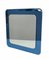Mid-Century Italian Square Wall Mirror with Blue Glass Frame from Cristal Arte, 1960s 13