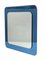 Mid-Century Italian Square Wall Mirror with Blue Glass Frame from Cristal Arte, 1960s 12