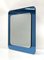 Mid-Century Italian Square Wall Mirror with Blue Glass Frame from Cristal Arte, 1960s 9