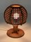 Mid-Century Italian Wicker & Rattan Table Lamp, 1960s 4