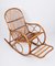 Mid-Century Italian French Riviera Rattan & Bamboo Rocking Chair, 1970s, Image 7