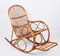 Rocking Chair Mid-Century en Rotin et Bambou, Italie, 1970s 5