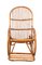 Mid-Century Italian French Riviera Rattan & Bamboo Rocking Chair, 1970s 11