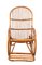 Rocking Chair Mid-Century en Rotin et Bambou, Italie, 1970s 11