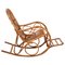 Mid-Century Italian French Riviera Rattan & Bamboo Rocking Chair, 1970s, Image 1