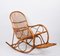 Mid-Century Italian French Riviera Rattan & Bamboo Rocking Chair, 1970s 4