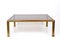 Mid-Century Italian Golden Brass and Smoked Glass Squared Coffee Table, 1980s 8