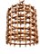 Mid-Century Italian French Riviera Bambo & Rattan Light, 1960s 16