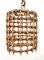 Mid-Century Italian French Riviera Bambo & Rattan Light, 1960s 7