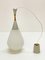 Lámpara francesa Mid-Century en forma de gota de vidrio opalino y latón de Rispal, años 50, Imagen 13