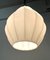 Französische Mid-Century Lampe aus Opalglas & Messing in Tropfenform von Rispal, 1950er 7