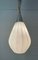 Französische Mid-Century Lampe aus Opalglas & Messing in Tropfenform von Rispal, 1950er 6