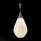 Mid-Century French Opaline Glass and Brass Drop-Shaped Light from Rispal, 1950s 14