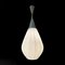 Mid-Century French Opaline Glass and Brass Drop-Shaped Light from Rispal, 1950s, Image 14