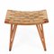 Italienischer Mid-Century Hocker aus Holz & Seil von Giuseppe Pagano Pogatschnig, 1940er 3