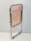 Italian Pink Acrylic Glass Plia Folding Chairs by Giancarlo Piretti for Anonima Castelli, 1975s, Set of 4, Image 8