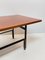 Italienischer Mid-Century Couchtisch aus Teak, emailliertem Eisen & Messing, 1960er 16