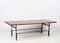 Italienischer Mid-Century Couchtisch aus Teak, emailliertem Eisen & Messing, 1960er 6